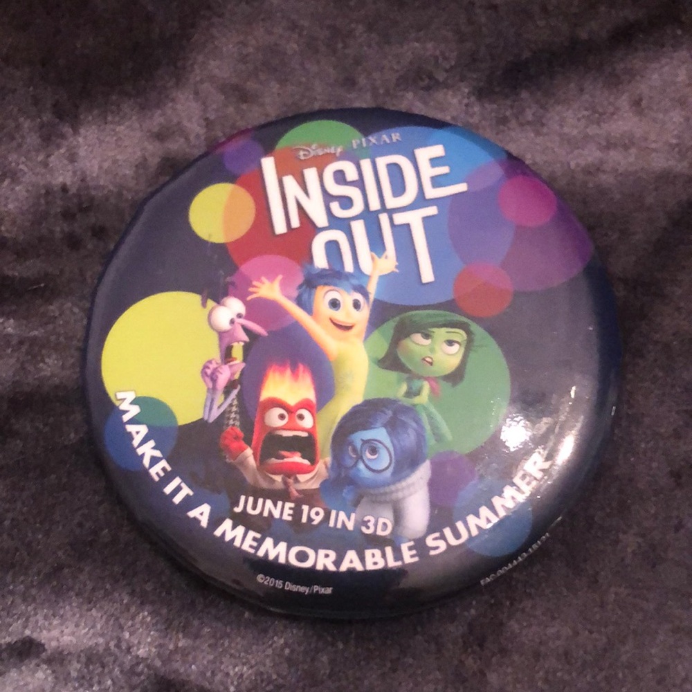 Disney Pixar Inside Out Button